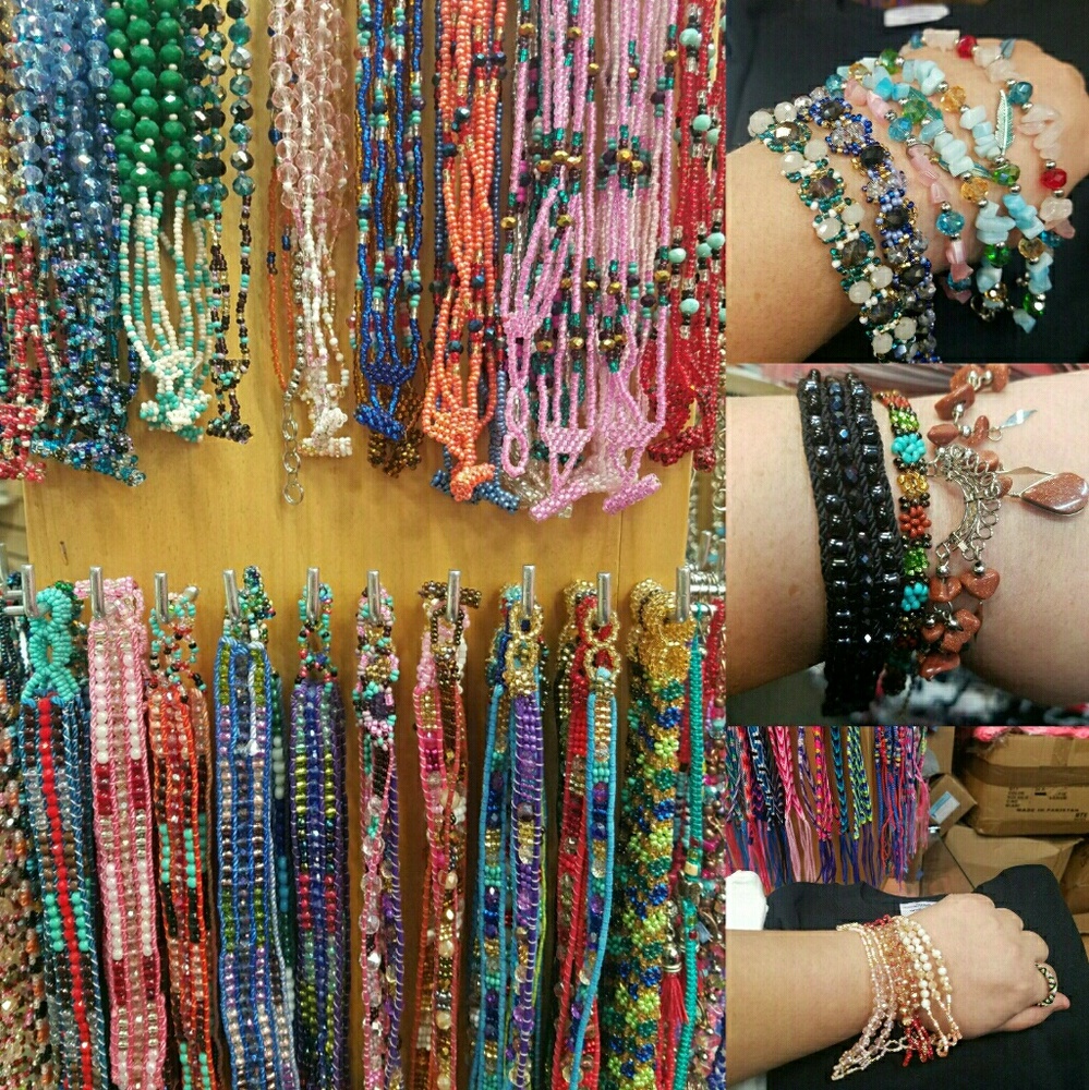 Handmade Peruvian beaded bracelets anklets chokers